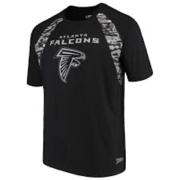 ATLANTA FALCONS L Camo Raglan NFL Team Apparel Unisex Top - Picture 1 of 10